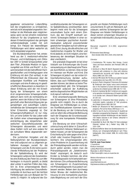 Dokumentation PID, PND, Forschung an Embryonen - 3., erweiterte ...