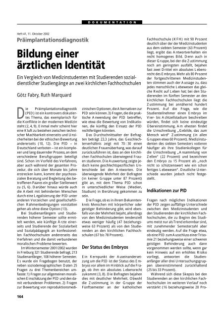 Dokumentation PID, PND, Forschung an Embryonen - 3., erweiterte ...