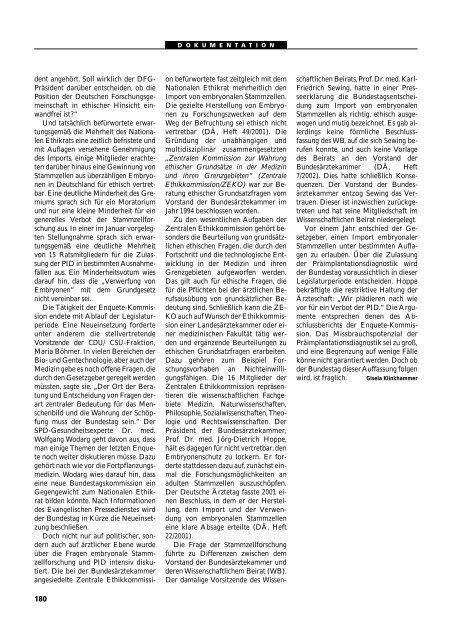 Dokumentation PID, PND, Forschung an Embryonen - 3., erweiterte ...