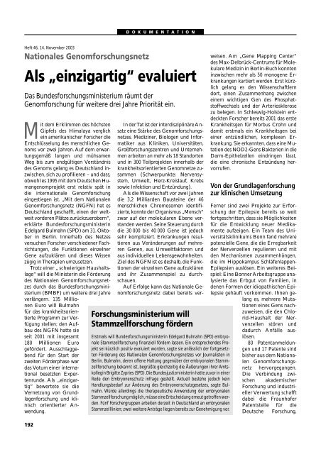 Dokumentation PID, PND, Forschung an Embryonen - 3., erweiterte ...