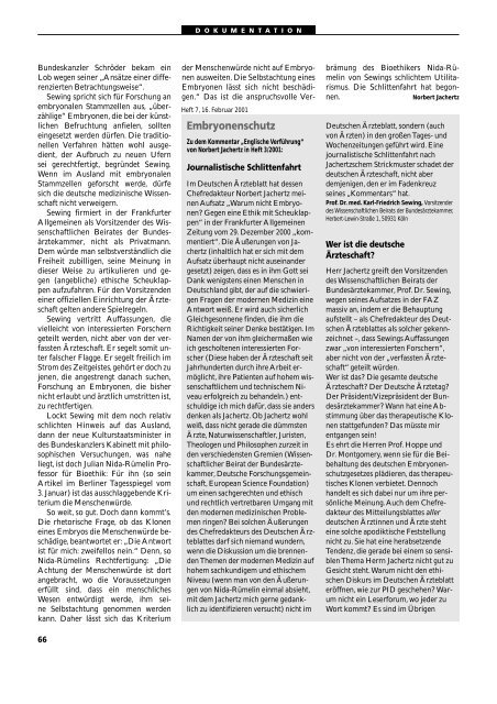 Dokumentation PID, PND, Forschung an Embryonen - 3., erweiterte ...