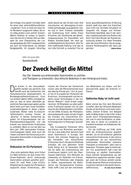 Dokumentation PID, PND, Forschung an Embryonen - 3., erweiterte ...