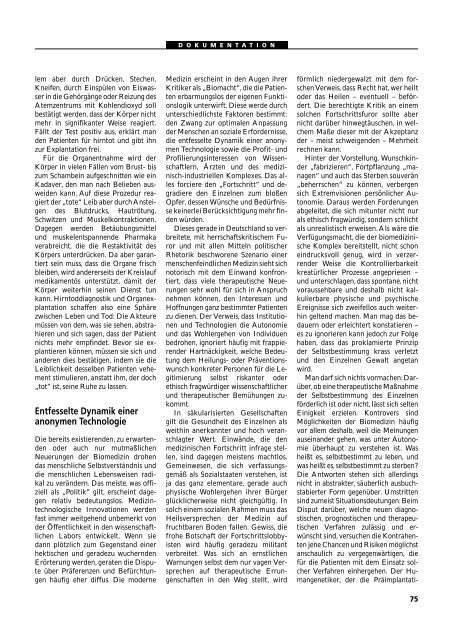 Dokumentation PID, PND, Forschung an Embryonen - 3., erweiterte ...