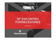 19ª Encontro Fornecedores - Paranatrator