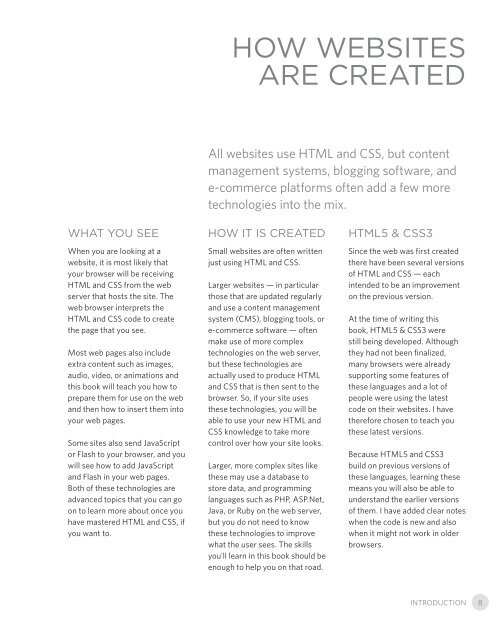 HTML and CSS design and build websites