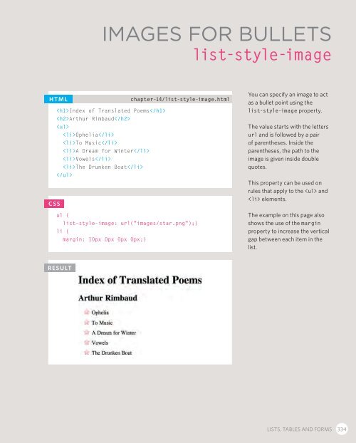 Article Bullet Point Styl