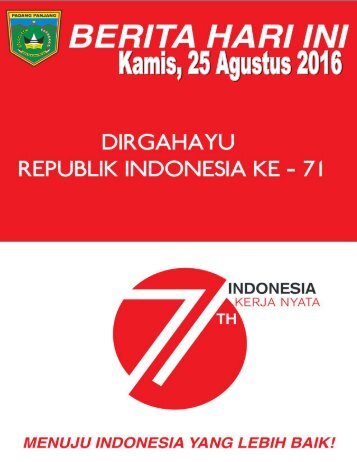 e-Kliping Kamis, 25 Agustus 2016