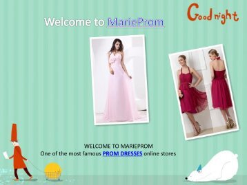 Newest marieprom beauty and cheap dresses
