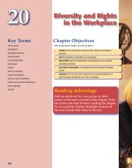 Chapter 20 ~ Diversity and Rights in the Workplace