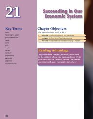 Chapter 21 ~ Succeeding in Our Economic System