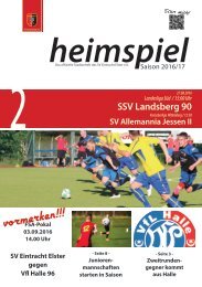 heimspiel 2016/17 - 2. Spieltag 