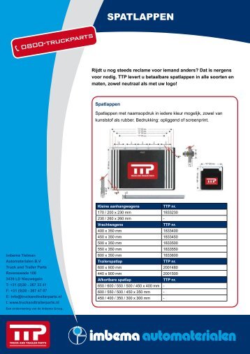 SPATLAPPEN - Imbema Automaterialen