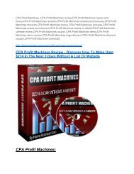 CPA Profit Machines review & CPA Profit Machines (Free) $26,700 bonuses