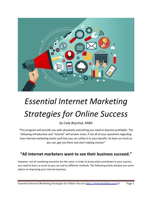 Essential Internet Marketing Strategies for Online Success