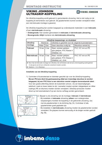 MONTAGE-INSTRUCTIE VIKING JOHNSON ... - Imbema Denso