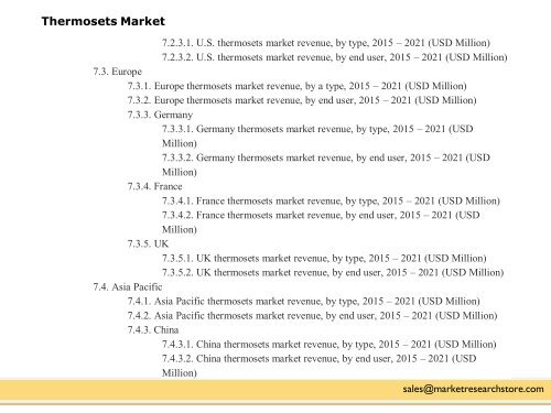 Global Thermosets Market Is Expected To Reach Above USD 140.8 Million in 2021