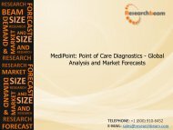 MediPoint Point of Care Diagnostics Global Analysis and Market Forecasts