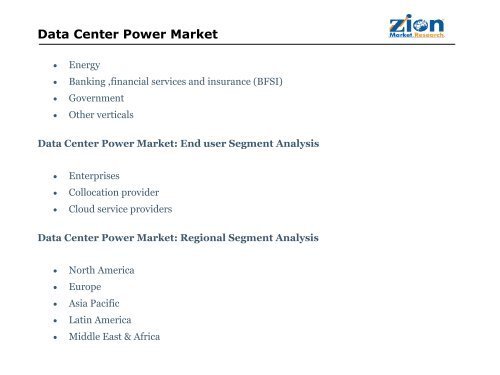 Data Center Power Market