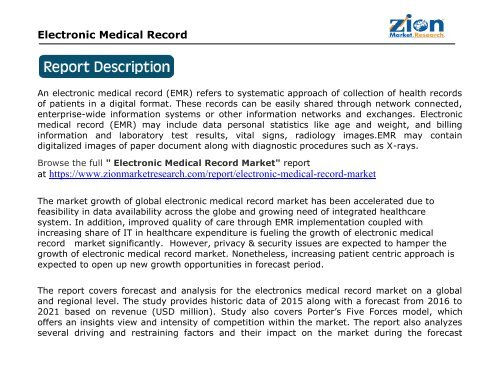 Electronic Medical Record