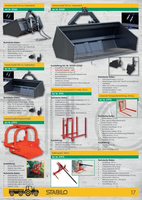 STABILO - Land- & Forstwirtschaft 2016/17 Katalog