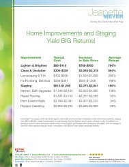 Home inprovements and staging