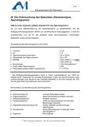 Samenanalyse, Spermiogramm - Kinderwunsch Praxis Tübingen
