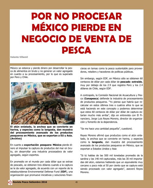 REVISTA PESCA SETIEMBRE 2016