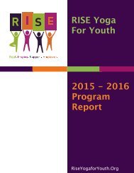 RISE 2015 - 2016 Year End Report
