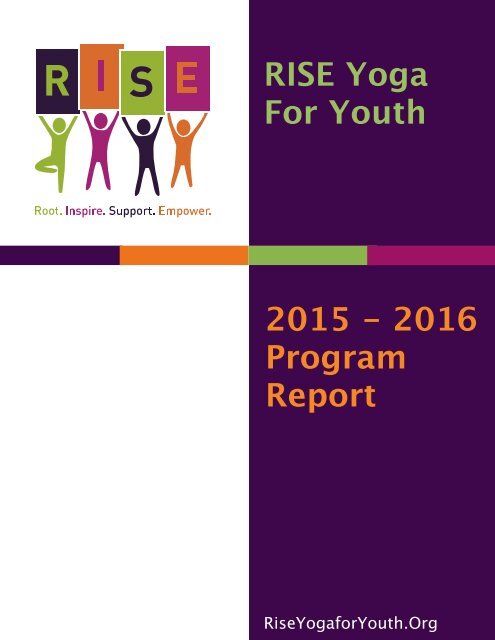 RISE 2015 - 2016 Year End Report