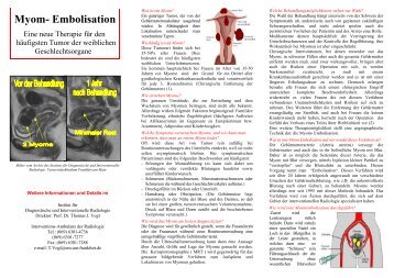 Myom- Embolisation - Institut für Diagnostische und Interventionelle ...