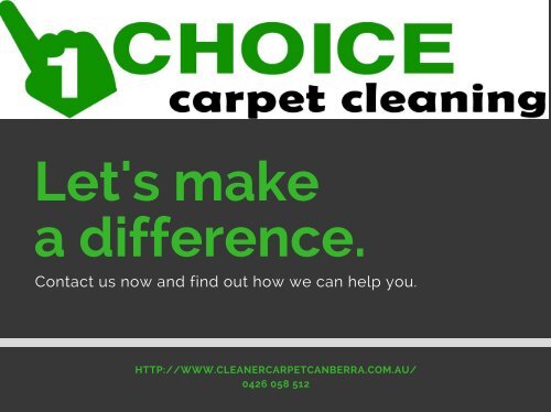 OneChoice Carpet Cleaning Canberra