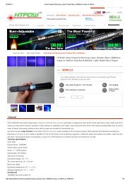 Burning Laser Pointer Blue 10000mw 