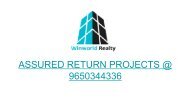 Assured Return | Assured Return Projects | 9650344336