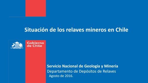 Situación de los relaves mineros en Chile