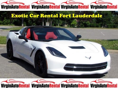 Exotic Car Rental Fort Lauderdale