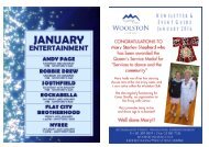 January 2016 Entertainment & Newsletter