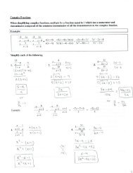 AP Calculus Summer Packet Solutions08262016