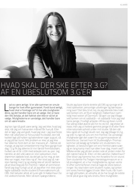 Tietgen Magazine #14 - rettet
