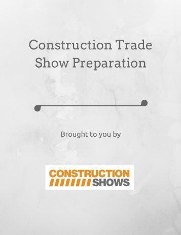 Construction Trade Show Preparation