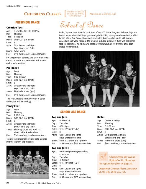 2016 Fall Program Guide