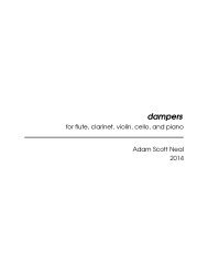 dampers -- chamber ensemble (music score)