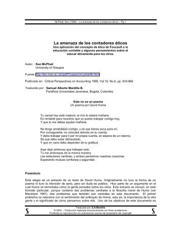 Amenaza de los contadores éticos