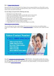 change yahoo password