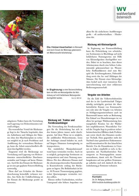 Waldverband Aktuell - Ausgabe 2013-03