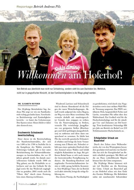 Waldverband Aktuell - Ausgabe 2013-03