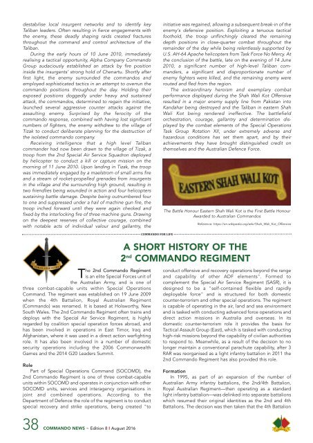 Commando News Aug16