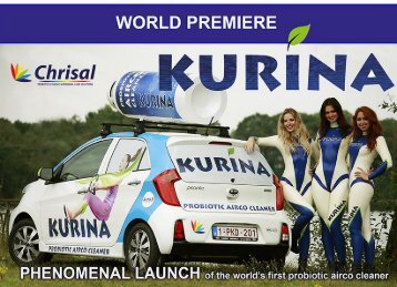 KURINA probiotic airco cleaner LAUNCH