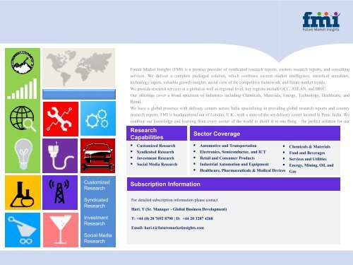 Food Grade Industrial Gases Market Forecast and Segments, 2015-2025