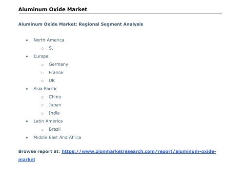 Aluminum Oxide Market