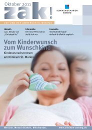 Vom Kinderwunsch zum Wunschkind - Klinikum St. Marien Amberg